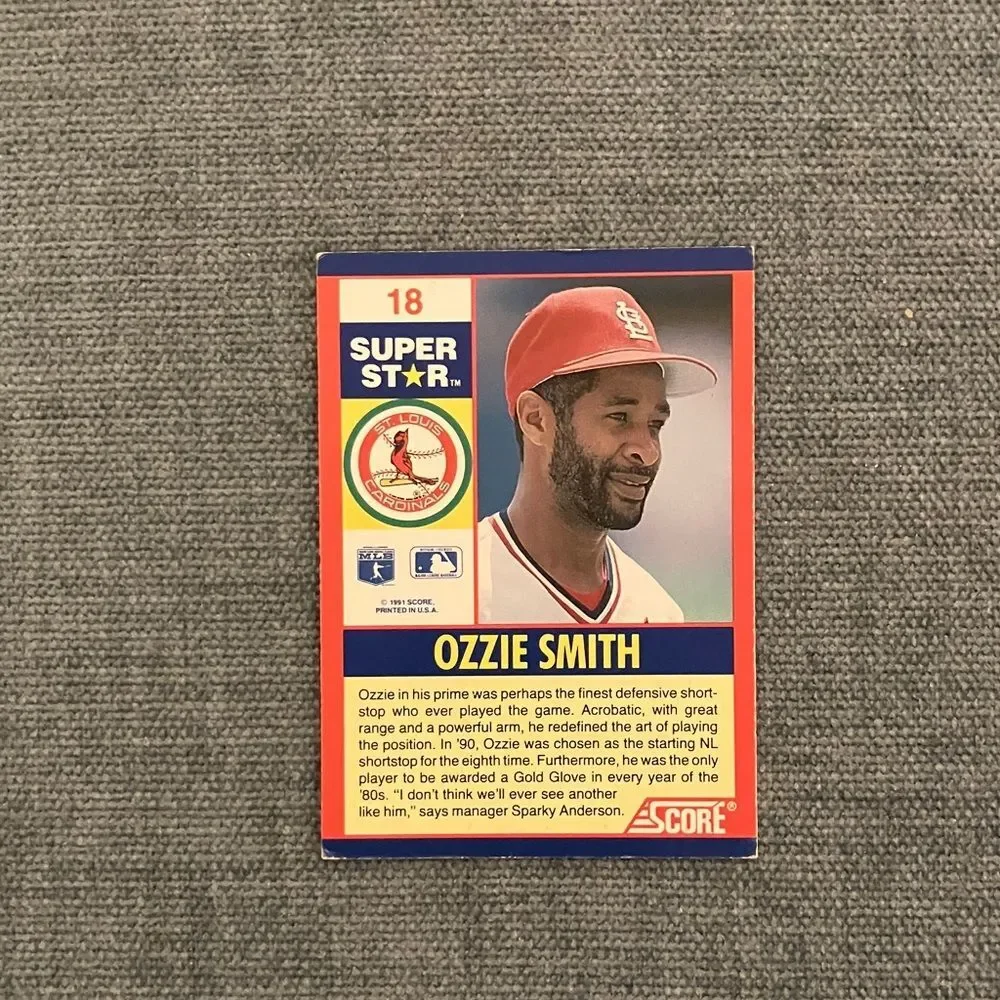 1991 Score St. Louis Cardinals Baseball Card Trading Card